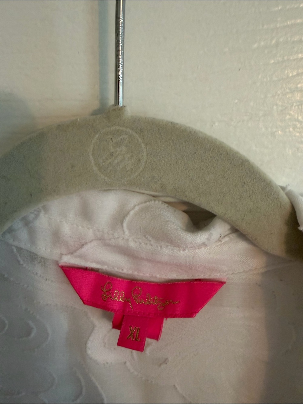 Lilly Pulitzer White Sheer Jacquard Cover up - Picture 2 of 4